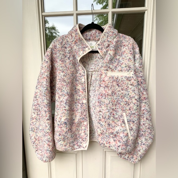 NWOT Offline by Aerie Sherpa Speckled Jacket Size Large - Picture 1 of 6